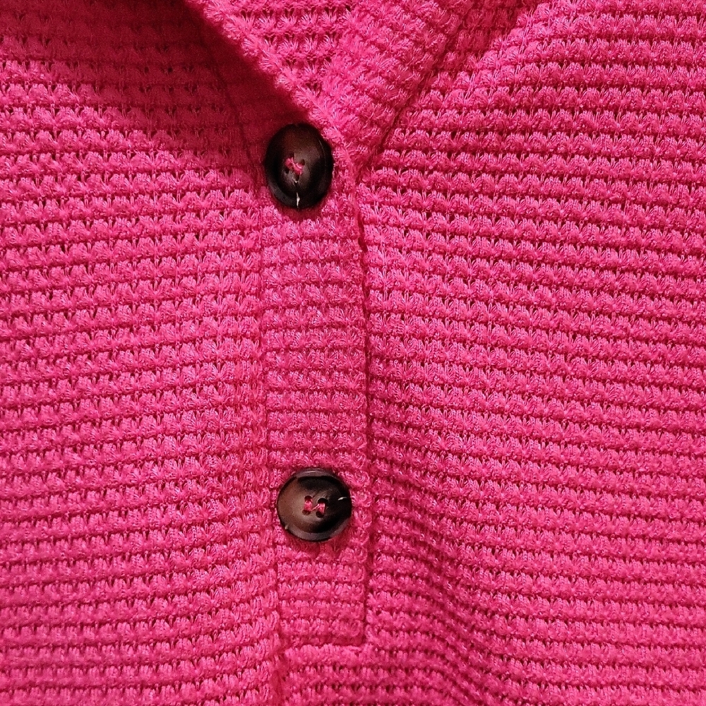 Pink Button-Up Sweater - Picture 2 of 8